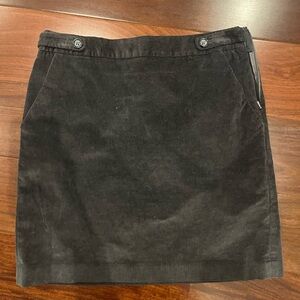 Banana Republic Black Size 2 Mixed Cotton Blend Midi Skirt